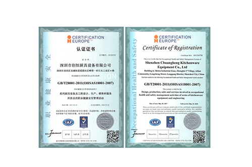 職業健康安全管理體系認證符合標準